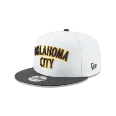 White Oklahoma City Thunder Hat - New Era NBA 2019 NBA Authentics City Series Holiday Pack 9FIFTY Snapback Caps USA8156329